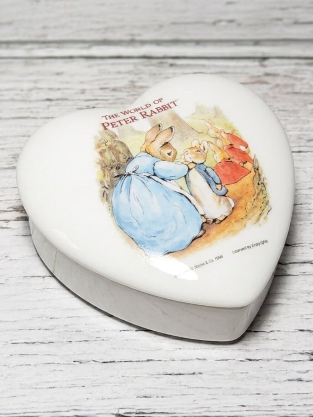 Peter Rabbit Box, Children's Nursery Trinket Box, Kid's Melamine Container